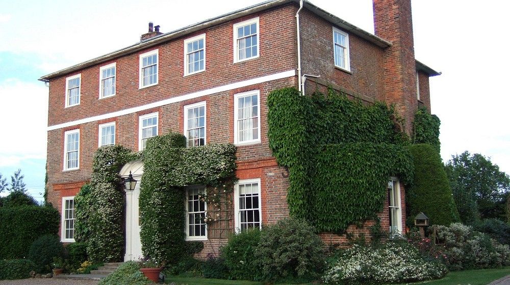 The front of the house at Kench Hill